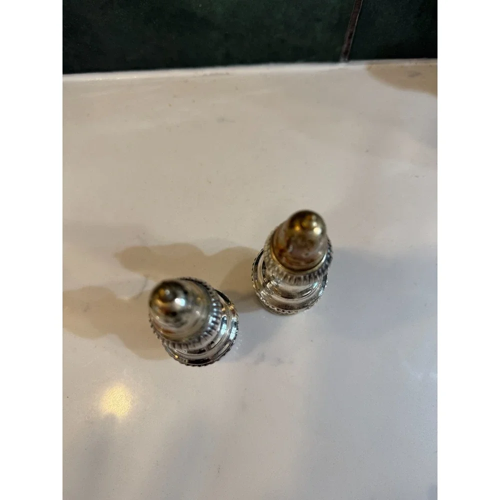 Vintage Silver Plated Salt and Pepper Shakers Made in Japan